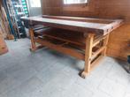 Houten werkbank, Doe-het-zelf en Verbouw, Werkbanken, Ophalen of Verzenden, Gebruikt, 170 cm of meer, Bankschroef