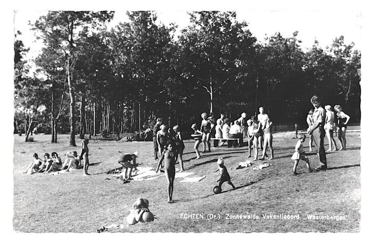 990519 Echten Drenthe 1972 Vakantieoord Westerbergen gelopen, Verzamelen, Ansichtkaarten | Nederland, Gelopen, Drenthe, 1960 tot 1980