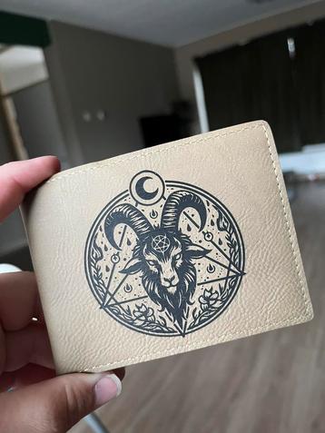 Portemonnee pentagram geit alternatief gothic baphomet beschikbaar voor biedingen