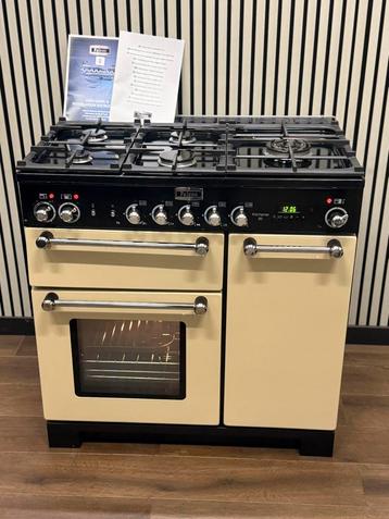 Luxe ZGAN Falcon Fornuis creme/zwart met 3 ovens 90 cm beschikbaar voor biedingen