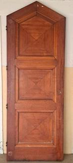 Bijzonder mooie massief houten deur in puntvorm, 83,5x230cm, Doe-het-zelf en Verbouw, Deuren en Horren, Ophalen, Gebruikt, 80 tot 100 cm