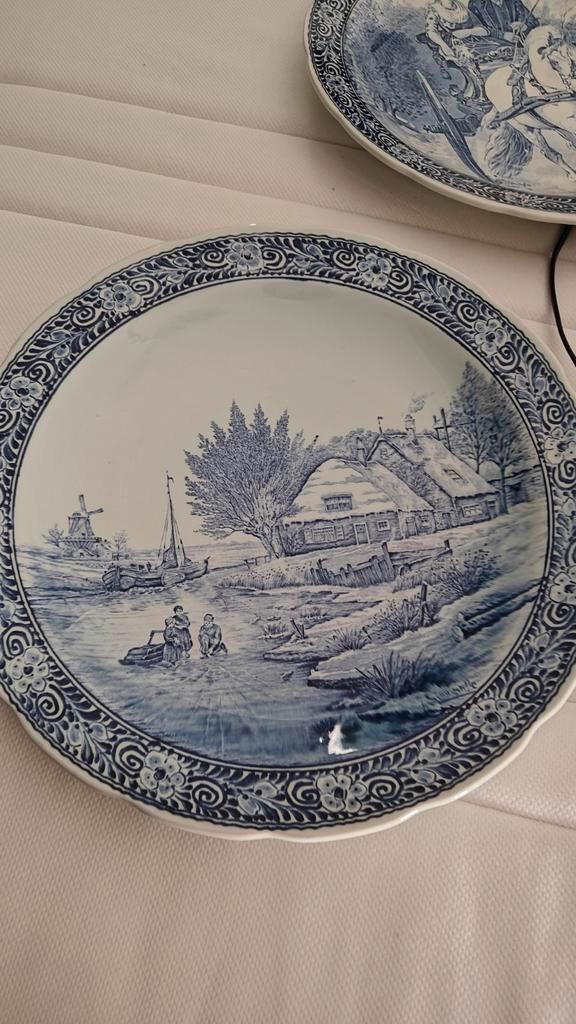 Grote Delfts Blauwe Wandborden, Antiek en Kunst, Antiek | Wandborden en Tegels, Ophalen of Verzenden