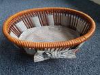 Rieten mandje, Huis en Inrichting, Woonaccessoires | Schalen en Manden, Mand, Ophalen of Verzenden, Zo goed als nieuw, Riet