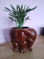 Leuke vintage bloempot in de vorm van een olifant, Ophalen of Verzenden