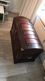Authentieke Oosterse houten dekenkist, Ophalen, 50 tot 100 cm, 50 tot 75 cm, Zo goed als nieuw