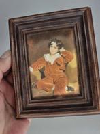 Vintage 1960 zijde doekje schilderijtje, Antiek en Kunst, Kunst | Schilderijen | Klassiek, Ophalen of Verzenden