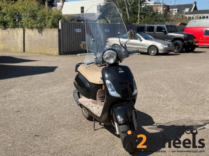 SYM Fiddle 2 1-cilinder, 4-takt, luchtgekoeld Zwart 2009, Fietsen en Brommers, Snorfietsen en Snorscooters, Gebruikt, SYM