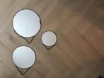 Spiegels in 3 maten, Ophalen, Minder dan 50 cm, Rond, Zo goed als nieuw