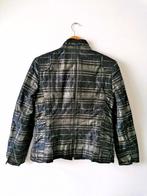 Oscar B bruin blauw geruit jasje blazer, maat 38, Maat 38/40 (M), Bruin, Jasje, Gedragen