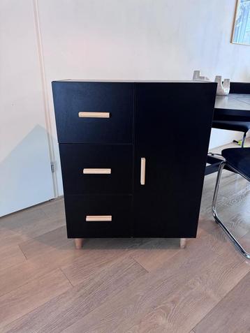 Dressoir kast VidaXL zwart eiken beschikbaar voor biedingen
