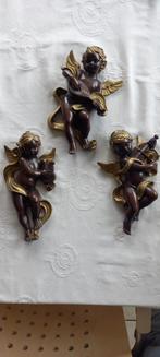 Draaiorgel decoratie hang Engel Engelen metaal 22 cm 3 stuks, Ophalen of Verzenden, Zo goed als nieuw