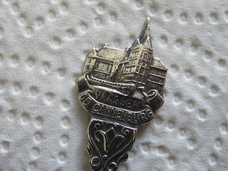 Verzilverd Lepeltje Kasteel De Cannenburg te Vaassen, Verzamelen, Porselein, Kristal en Bestek, Gebruikt, Verzilverd, Verzenden