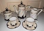 Antiek parelmoer têt à têt porselein thee/koffie servies, Ophalen of Verzenden