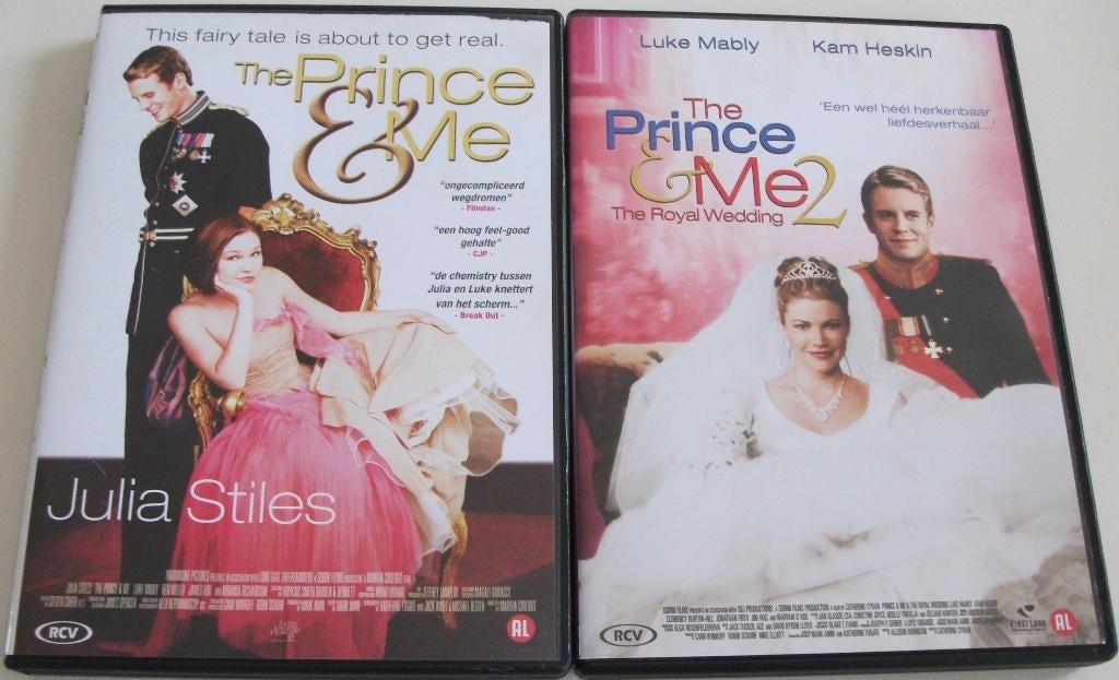 Dvd *** PRINCE & ME *** Deel 1 + 2, Cd's en Dvd's, Dvd's | Komedie, Zo goed als nieuw, Romantische komedie, Alle leeftijden, Ophalen of Verzenden