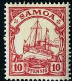 1900 10-pf SAMOA-Duitse kolonie-schip, Ophalen of Verzenden, Postfris