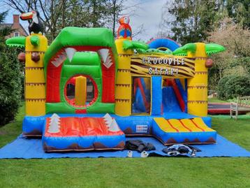 Te huur krokodil safari springkussen - bij Happy Party Rent beschikbaar voor biedingen