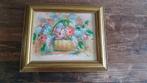 Vintage bloemen schilderij, Antiek en Kunst, Kunst | Schilderijen | Klassiek, Ophalen