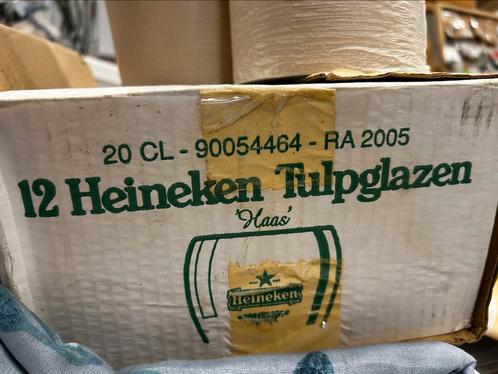 Heineken doosjes tulp glazen, Verzamelen, Biermerken, Zo goed als nieuw, Glas of Glazen, Heineken, Ophalen of Verzenden