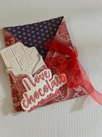 Kaart/pocket voor chocolade bij Fracor Creaties, Verzenden, Nieuw, Overige thema's