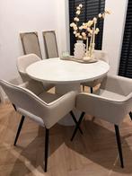 WOOOD Damon Eettafel Betonlook - 100cm, Ophalen, Overige materialen, Gebruikt, 100 tot 150 cm