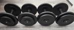 Dumbells Halters Gewichten totaal 48kg gietijzer, Sport en Fitness, Fitnessmaterialen, Ophalen, Gebruikt, Dumbbell