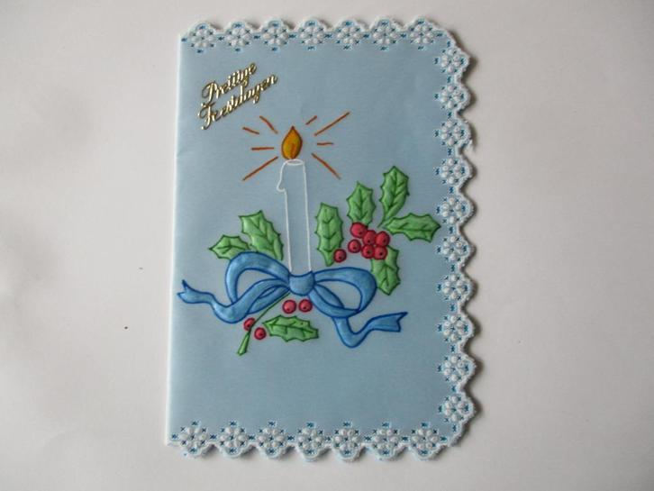 set 9 pergamano kerstkaarten 5 stuks, Diversen, Kerst, Nieuw, Ophalen of Verzenden