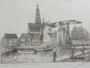 Los etsje Haven van Maassluis van Huib W.Bijl , `18/50  beschikbaar voor biedingen