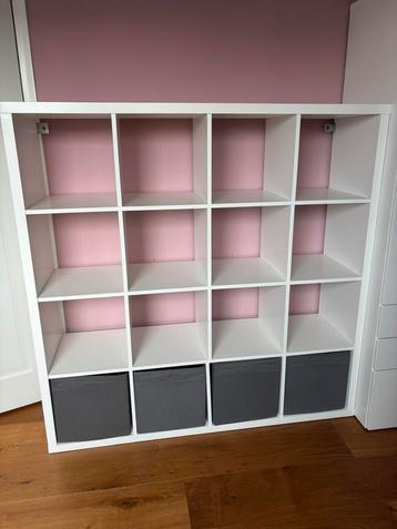 IKEA KALLAX Open Kast – Wit, 147x147 cm beschikbaar voor biedingen