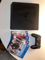 PS4 Slim + Controller + 5 Games, Spelcomputers en Games, Spelcomputers | Sony PlayStation 4, Ophalen, Met 1 controller, Slim, Gebruikt