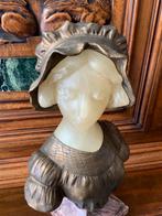 Prachtig antiek borstbeeld albast fraaie afbeelding, Antiek en Kunst, Ophalen of Verzenden