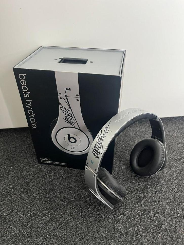 Beats By Dre Studio Silver van Atmozfears Hardstyle Merch, Audio, Tv en Foto, Koptelefoons, Gebruikt, Over oor (circumaural), Beats