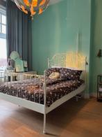 Wit stalen IKEA ledikant 140 x 200, Ophalen, Gebruikt, Wit, Romantisch