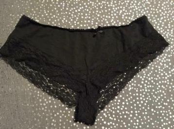 Zwart boxer broekje Brazilian stretchy Kant nieuw 46/48  beschikbaar voor biedingen