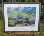 Monet - Nympheas in blue - Ingelijst, Ophalen of Verzenden