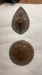 3 oude Indonesiche hangers, kokosnoot, Ophalen of Verzenden, Overige materialen, Hanger