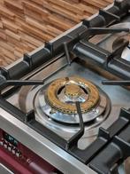 🔥Luxe Fornuis Boretti 80 cm rood + rvs 5 pits 1 oven, Witgoed en Apparatuur, Fornuizen, 60 cm of meer, 5 kookzones of meer, Vrijstaand