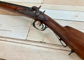 Antiek percussie jachtgeweer - ca 1830 dubbelloops beschikbaar voor biedingen