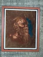Papua schilderij "Martinus" incl. Kokers, Antiek en Kunst, Kunst | Schilderijen | Klassiek, Ophalen of Verzenden