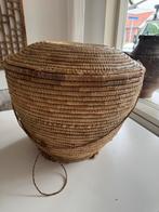 Grote mand bamboe vintage, Ophalen of Verzenden, Zo goed als nieuw, Rond, Riet