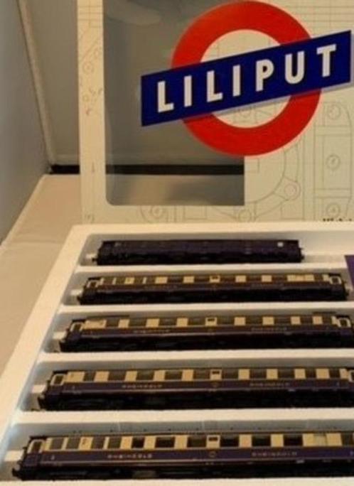 Liliput 5 delige wagenset 820 Rheingold DRG nieuw in de ovp, Hobby en Vrije tijd, Modeltreinen | H0, Nieuw, Treinset, Gelijkstroom