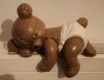Schattig keramiek beeldje van slapende Teddybeer, Ophalen of Verzenden, Wanddecoratie