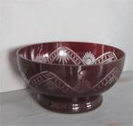 Antieke, grote kristallen schaal - Boheems kristal, Ophalen of Verzenden