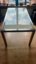 Eetkamertafel | Glas | Rechthoekig, Huis en Inrichting, Tafels | Eettafels, Ophalen, 50 tot 100 cm, Vijf personen of meer, 150 tot 200 cm