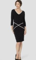 Ribkoff slanke elegante jurk zwart met wit accentje maat 40, Maat 38/40 (M), Verzenden, Zwart, Nieuw