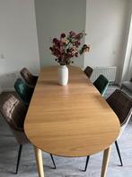 Tafel, Huis en Inrichting, Tafels | Eettafels, Ophalen, Eikenhout, 200 cm of meer, 50 tot 100 cm