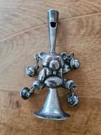 Zilveren rammelaar fluitje rinkelbel, Antiek en Kunst, Antiek | Goud en Zilver, Ophalen of Verzenden