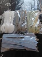 Plastic Bestekset - 15 stuks - Diverse Kleuren, Ophalen, Rvs of Chroom