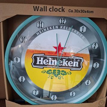 Heineken klok 2 kleuren 30 cm beschikbaar voor biedingen