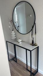 Haltafel marmer look, Ophalen, Overige materialen, 50 tot 100 cm, Zo goed als nieuw