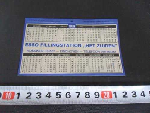 sticker kalender 1979 esso fillingstation het zuiden ehv, Verzamelen, Stickers, Zo goed als nieuw, Bedrijf of Vereniging, Ophalen